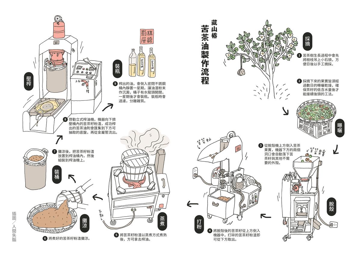 藏山椿苦茶油生產流程